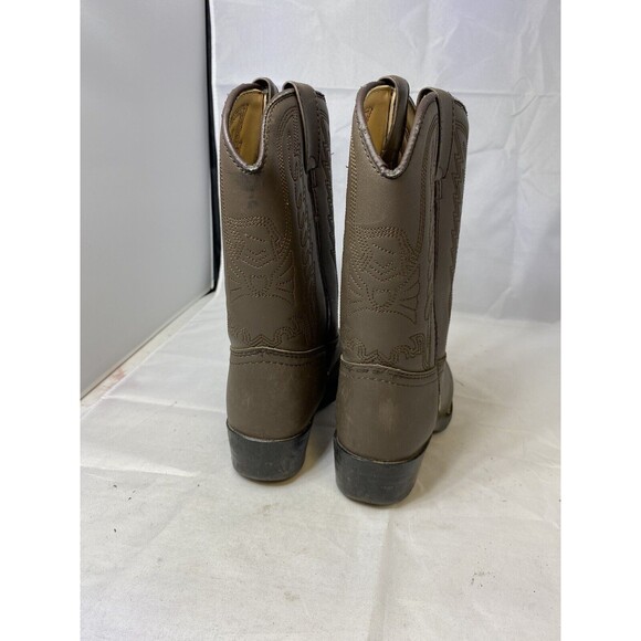 Durango Brown BT804 Embroidered Western Cowboy Boots Boys Big Kids Boys 1D - Picture 3 of 11